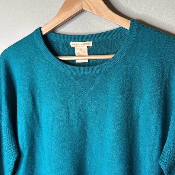 Sweet Romeo Nordstrom Pullover Crewneck Sweater in Blue Size XL - Picture 2 of 6